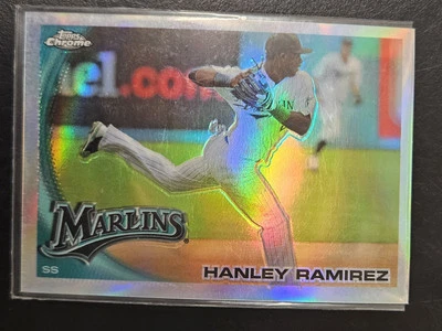 2010 Topps Chrome Refractor #153 Hanley Ramirez Baseball Card Marlins - Image 1 of 2