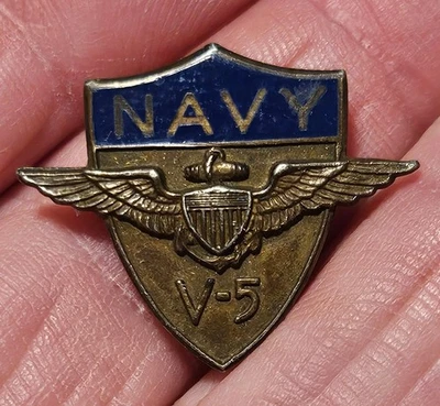 * Lote de prendedores de piloto de la Marina de la Segunda Guerra Mundial vintage Z21 * Foto 1 de 2