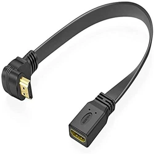 Cable de extensión HDMI de alta velocidad ángulo de 90 grados extensión macho a hembra... Foto 1 de 4