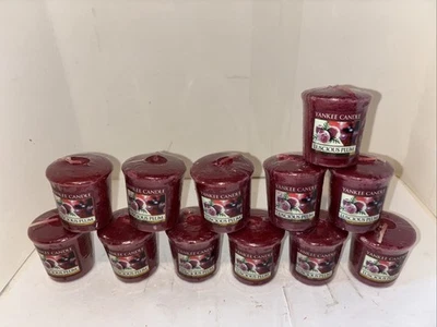 Lote de 12 velas votivas Yankee “luscious Plum” retiradas Foto 1 de 4