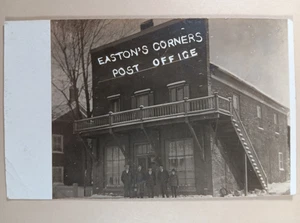 RPPC Easton's Corners Post Office, Ontario Canada 1910 era - Picture 1 of 4
