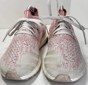 Adidas Ultraboost Uncaged White Shock Red Size 8 Athletic Shoes B75863 - Picture 1 of 9