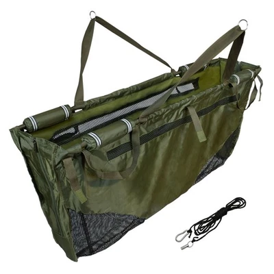 Großer Wiegesack mit Auftriebskörpern und Leine Karpfensack 120cm Fische hältern - Bild 1 von 4