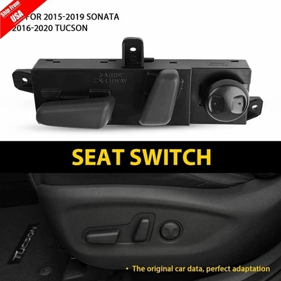 Front Seat Left Driver Side Power Seat Switch For Hyundai Tucson Sonata 2015-20 - Image 1 of 4