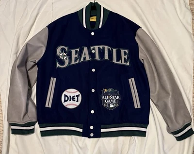 Jaqueta de beisebol Seattle Mariners '47 mistura de lã dieta começa segunda-feira - Imagem 1 de 2