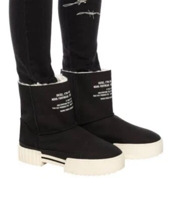 DIESAL H-Merley AB Bota de Cuero Talla 38-39/8-9 Tenis Forrados de Piel Hechos en Italia Foto 1 de 4