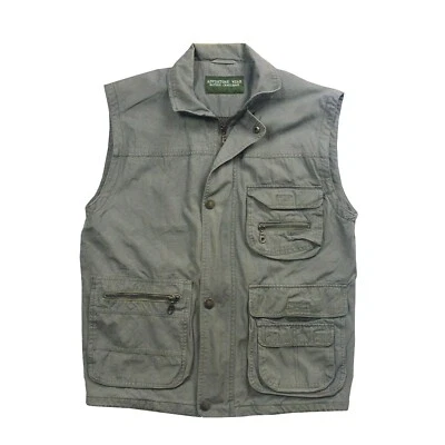 Mens Adventure Wear Vest Outdoor Utility Gilet Vest Fishing | Green (M/L) - Image 1 of 3