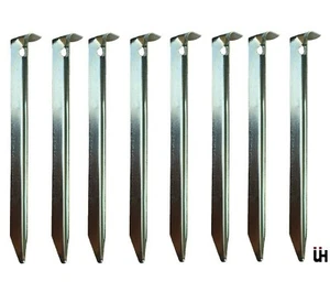 8x Zeltnägel Heringe ca. 18 cm Erdnagel Zeltnagel Sandheringe Zelthering Camping - Bild 1 von 1