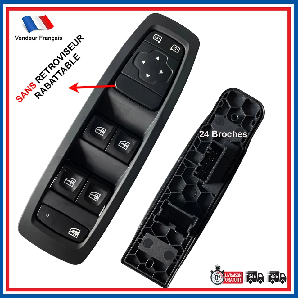 Interruptor Elevalunas Control para Renault Kadjar Megane IV 254015253R