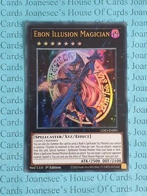 Ebon Illusion Magician LDS3-EN091 Ultra Rare Yu-Gi-Oh Card 1st Edition Gold New - Image 1 of 3