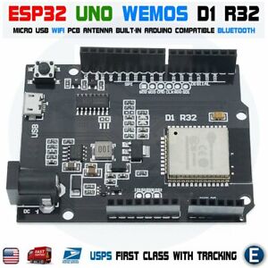 ESP32 CH340G Wemos Board UNO R3 D1 R32 WiFi 4MB Bluetooth USB for Arduino