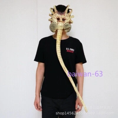 HOT Alien Facehugger Mask Latex Figure Halloween Cosplay Props Adult Mask Helmet - Image 1 of 4