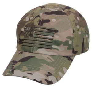 Tactical Operator Cap Embroidered USA Flag Military Contractor Hat Multicam OSFM - Picture 1 of 1
