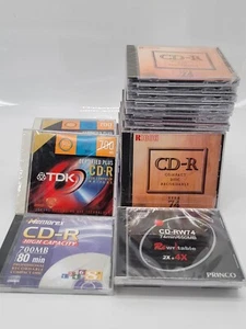 Lot of 31 CD-R 650MB 74min Storage Case Full Size Jewel Cases Princo RICOH TDK - Picture 1 of 9