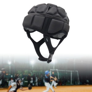 Casco Rugby Regolabile Calcio Leggero EVA Imbottito Antiurto Morbido Nero M
