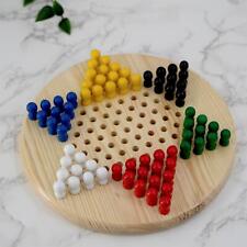 Chinese Checkers Traditional Wooden Board Game Strategic Family Educational Game