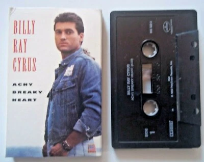 BILLY RAY CYRUS - ACHY BREAKY HEART / Excerpts 3 Songs -  CASSETTE Single 1992 - Image 1 of 2