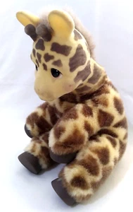 Zoo Borns Baby Giraffa Peluche 10” 1994 Ed Kaplan Testa Floccata Sound Box Piedi Morbidi - Foto 1 di 20