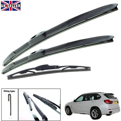 Juego completo de limpiaparabrisas híbrido HY-035 24"20" 12HRC para BMW X5 (F15) 2013-2018 Foto 1 de 4