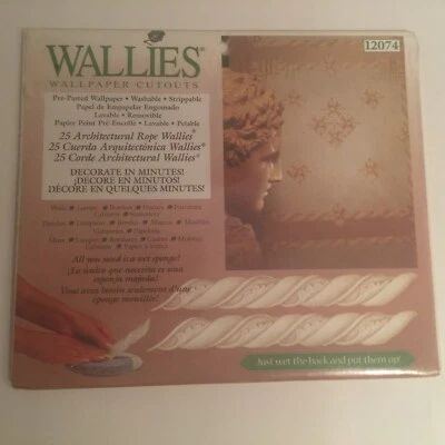Pegatina de superficie de pared de diseño de borde de piedra de cuerda arquitectónica 25 recortes de Wallies Foto 1 de 4