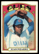 1972 Topps Juan Pizarro Chicago Cubs #18A