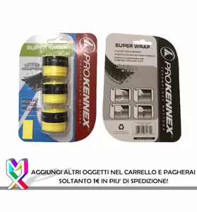 3 PRO KENNEX OVERGRIP SUPER WRAP Over Grip Tennis Giallo Yellow - Foto 1 di 1