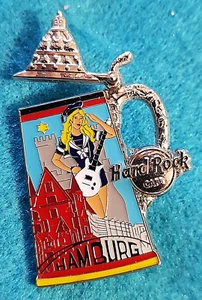 HAMBURG BEER STEIN TANKARD SERIES OPENING LID SAILOR GIRL Hard Rock Cafe PIN LE - Picture 1 of 1