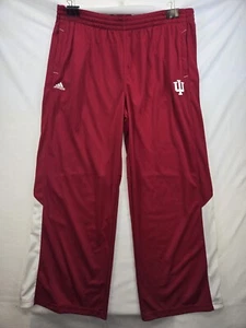 Adidas Indiana Hoosiers Climalite Warm Up Pantaloni Joggers Zip Gamba Rosso Uomo 4XL - Foto 1 di 6