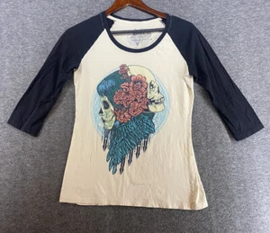 Secret Artist Collective 3/4 Sleeve Baseball T-Shirt Size Medium Day Of The Dead - Picture 1 of 13