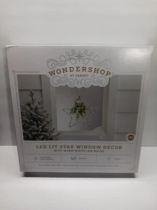 Wondershop Warm White LED Bulbs Christmas Star Window Wall Decor Target NEW - Picture 1 of 5