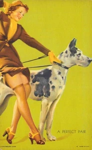 Mutoscope "A Perfect Pair" Made in USA Pin-Up - Picture 1 of 2
