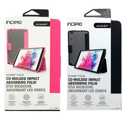 Incipio Octane Co-Molded Durable Impact Absorbing Folio Case for LG G Pad X8.3 - Image 1 of 3