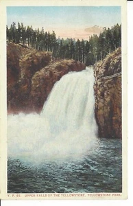 POSTKARTE UPPER FALLS OF THE YELLOWSTONE YELLOWSTONE NATIONALPARK - Bild 1 von 2