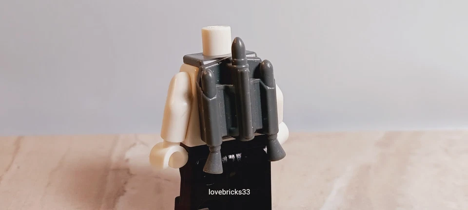 LEGO JET PACK Dark Gray Nozzles Down Backpack Space Flight Ship Repair - Image 1 of 1