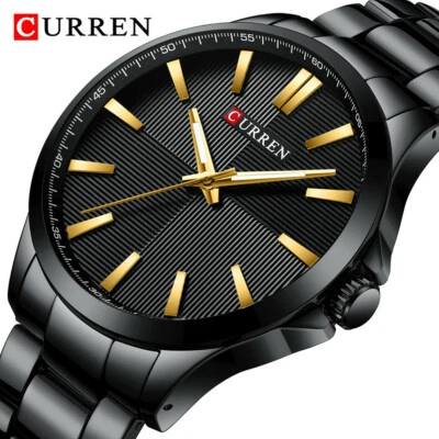 CURREN Watch Men Military Sport Watch Luxury Stainless Steel Male Wristwatches - Image 1 of 4