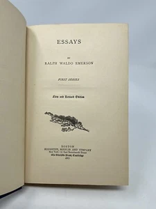 Essays: Erste Serie Band II von Ralph Waldo Emerson 1887 - Bild 1 von 7