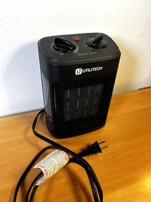 Utilitech 100 Sq Ft Ceramic Heater With Adjustable Thermostat 1500w - Image 1 of 4