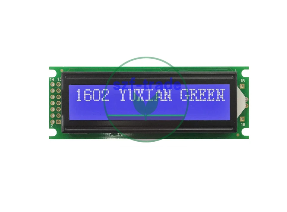 ONE NEW 5V Blue 16x2 LCD Module Character Display HD44780 Bezel Backlight 1602DB - Photo 1/1