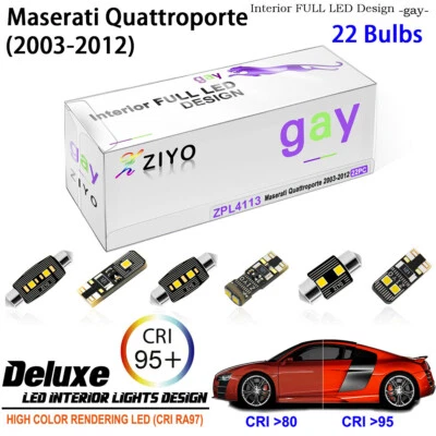 Kit de 22 bombillas LED para Maserati Quattroporte 2003-2012 Foto 1 de 4