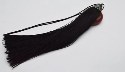 V02 (1,10 pcs) 17cm Long tassel Metal Cap(use for earring bookmark runner dress) - Image 1 of 4