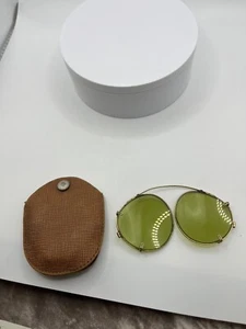 Vintage WW2 WWII Era Aviator Clip On Attaching Lenses Filter Celluloid Deco - Picture 1 of 22