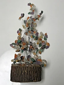 8.5" Natural Crystal Healing Gemstone Home Decor Tree - Picture 1 of 6