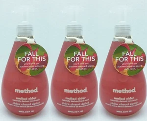3 Method MULLED CIDER Naturally Derived Hand Soap Wash 12 oz - Picture 1 of 1