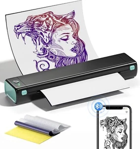 Phomemo M08 Tattoo Schablone Drucker Thermo Mobiler Drucker Mini Stencil Drucker - Bild 1 von 16