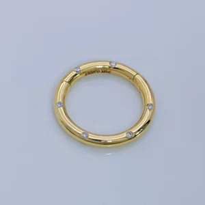 925 Sterling Silver Pave Diamond Handmade Round Snap Lock Charm Holder Jewelry - Picture 1 of 2