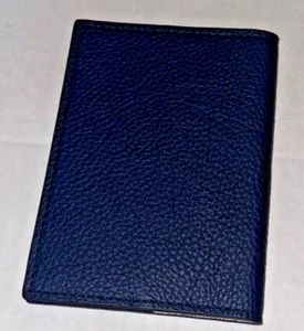 MARK AND GRAHAM Leder Reisepassetui Navy OHNE MONOGRAMM NEU - Bild 1 von 3