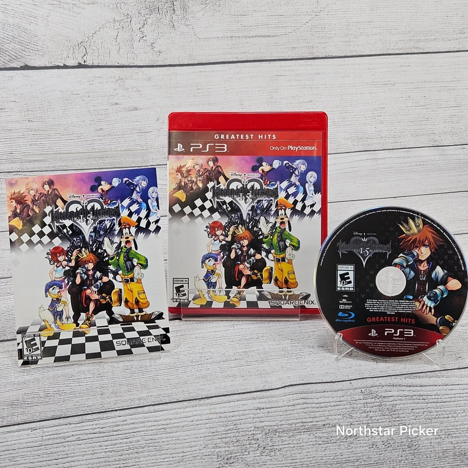 Kingdom Hearts HD 1.5 Remix [Greatest Hits] (Playstation 3, 2013) CIB | Probado Foto 1 de 3