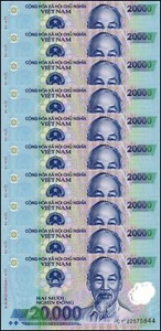 Vietnam 20000 Dong, 2022, P-120m, UNC Polymer X 10 PCS - Picture 1 of 2