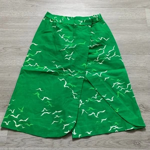 Vintage 60s unique wrap A-Line Skirt Size 8 Modern Small Birds handmade - Picture 1 of 7
