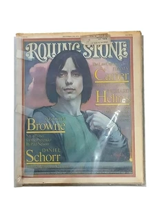 Vintage 1976 Rolling Stone Magazine Jackson Browne Cover Jimmy Carter Music Art - Picture 1 of 2